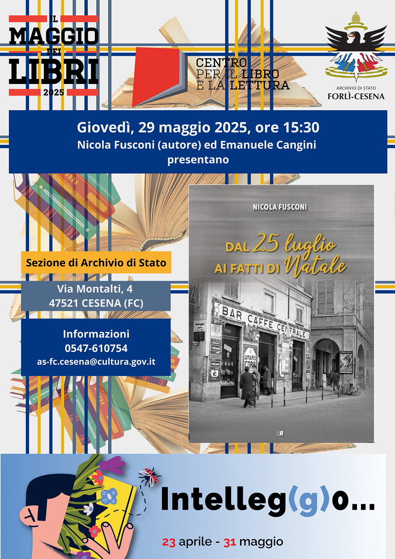 Presentazione del libro di Nicola Fusconi "Dal 25 luglio ai fatti di Natale"